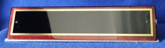 572 Rosewood Finish Desk Name Plate